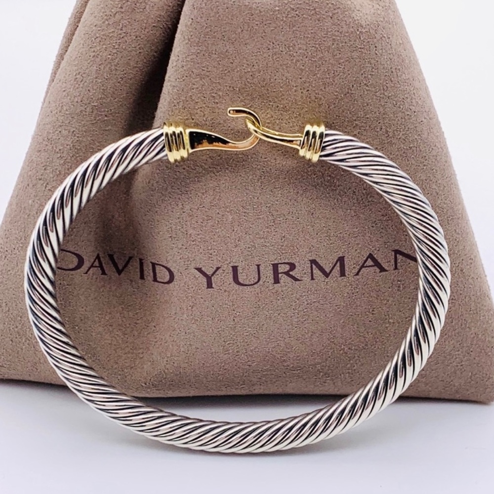 💖David Yurman Classic Buckle 14k 5mm Bracelet